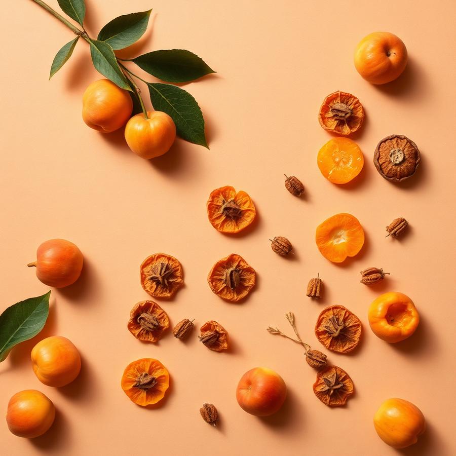 Raktsey Karpo apricots from the Himalayan region, fresh and sun-dried